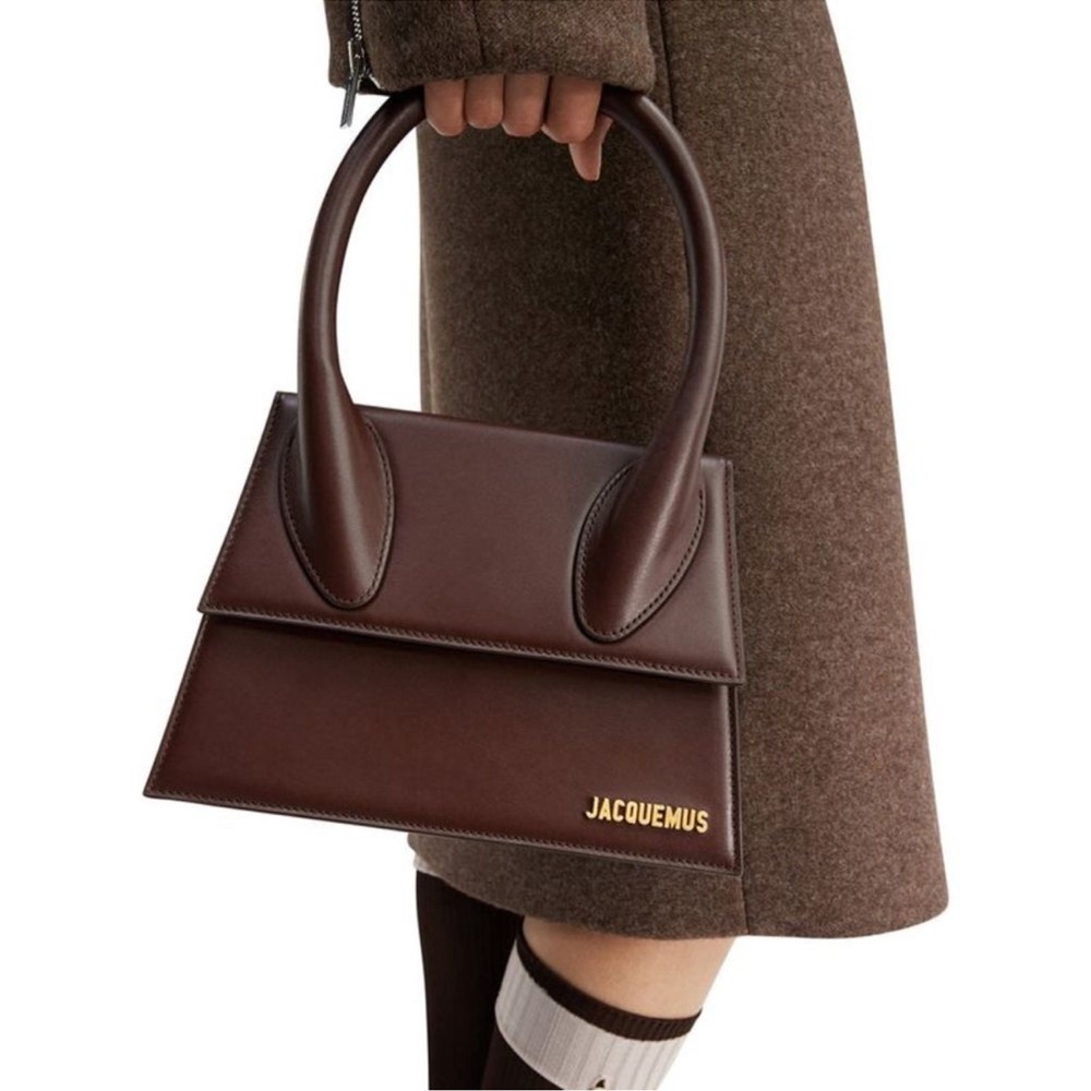 Jacquemus Le Grand Chiquito Brown Leather Gem
